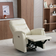 Latitude Run High Back Power Recliner With USB Ivory Armchair 41.3"