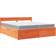 vidaXL Solid Pine Sengeramme 200x200cm