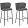 Beliani Modern Mina Dark Green Bar Stool 98cm 2pcs