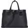 Prada Buckle Leather Bag With Belt - Black