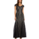 R&M Richards Off the Shoulder Lace Gown - Black/Nude