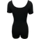 Shein Lune Women's Short Sleeve Square Neck Unitard Jumpsuit
