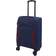 Infinity Leather Light Travel Suitcases Set of 3 - Navy