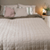 Gripsholm Quilted Sängöverkast Beige (260x180cm)