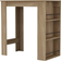 URBN Living 3 Tier Oak Bar Table 60x100cm