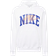 NIKE Men's Club Fleece Pullover Hoodie - White/Safety Orange