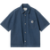 Carhartt WIP W's S/S Lovilia Shirt - Blue Heavy Stone Wash