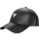 Guess Faux Leather Logo Emblem Baseball Hat - Black