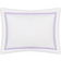 Matouk Lowell Boudoir Pillow Case White, Purple (40.6x30.5cm)