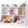 VEVOR Wood Kid Storage Cubby, Toy Storage Organizer with Bookshelf