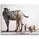 Stupell Industries Meerkats Zebra Stripes White/Multicolour Wall Decor 20x16"