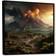 Design Art Volcano Volcanic Wilderness II Black Framed Art 36x36"