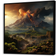 Design Art Volcano Volcanic Wilderness II Black Framed Art 36x36"