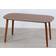 Flair Edelweiss Walnut/Brass Dining Set 151cm 3pcs