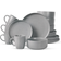 Royalford Nordic Grey Dinner Set 16pcs