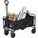 Folding Collapsible All Terrain Outdoor Portable Utility Wagon Cart - Black