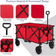 Costway Folding Collapsible Wagon Utility Cart W/Wheels