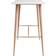 vidaXL 248145 White/Natural Bar Table 60x120cm