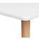 vidaXL 248145 White/Natural Mesa de bar 60x120cm