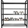 RAM ONLINE 5 Tier Black Shoe Rack 71x75cm