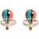 Paul Smith Signature Stripe Hot Air Balloon Cufflinks - Gold/Silver/Multicolour