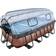 Exit Toys Pool 4x2 m Premium Brun Tak & värmepump