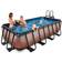 Exit Toys Pool 4x2 m Premium Brun Tak & värmepump
