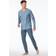 Schiesser Shirt langarm V-Ausschnitt blaugrau Mix Relax