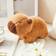 Shein A Cute Capybara Plush Toy With Clap Circle Creative Design Stuffed Doll Can Be Worn On Wrist Novelty Christmas And New Year Gift For Friends