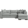 Wayfair Custom Upholstery Humberto Grey Sofa 111" 3 Seater