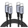 UGREEN 480Mbps 100W/5A 3.0 USB C - USB C M-M 2-Pack 1m