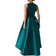 Coast Plunge Waterfall Bridesmaids Maxi Dress - Emerald