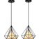 ManoMano Diamond Cage Black Pendant Lamp