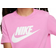 Nike Big Kid's Sportswear Cotton T-shirt - Playful Pink/White