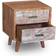 Bloomsbury Market Parham Brown/White Bedside Table 35x45cm