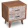 Bloomsbury Market Parham Brown/White Bedside Table 35x45cm