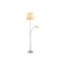 Lindby Nantwin White/Nickel Bodenlampe 35cm