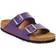 Birkenstock Arizona Birko-Flor Embossed Sandals Shiny Lizard, Purple, 3, Women