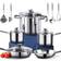 Homi Chef - Cookware Set with lid 14 Parts