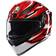 AGV K1 Lion, Integralhelm Schwarz/Rot/Weiß