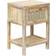 Beliani boho modern Brown Bedside Table 29x35cm