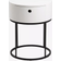 AC Design Furniture Polo Black/White Bedside Table 40x40cm