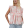 Stella Nova Flounce Chiffon Top - Soft Pink