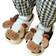 Cartoon Cow Cotton Slippers - Black