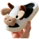 Cartoon Cow Cotton Slippers - Black