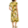 White Stuff Megan Jersey Printed Dress - Yellow