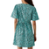 Dorothy Perkins Flutter Sleeve Mini Dress - Green