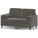 vidaXL Sectional Couch Dark Gray Sofa 137.9cm Zweisitzer