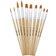 Panduro Hobby Brush Set Basic Round/Flat 10-pack