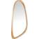 Alexandra House Living Wood Abstract Natural/Silver Wall Mirror 60x90cm